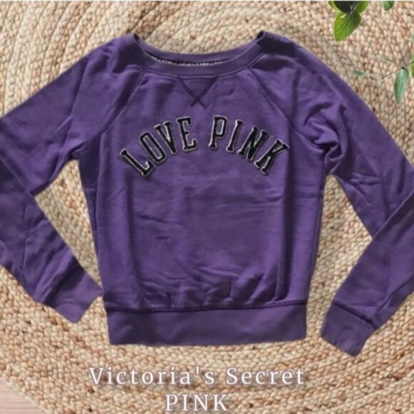 Vintage VICTORIA'S SECRET PINK "Love Pink" Logo Pullover Sweater - Picture 2 of 3